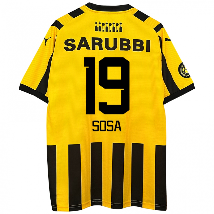 Criança Camisola Diego Sosa #19 Preto Amarelo Principal 2024/25 Camisa Brasil