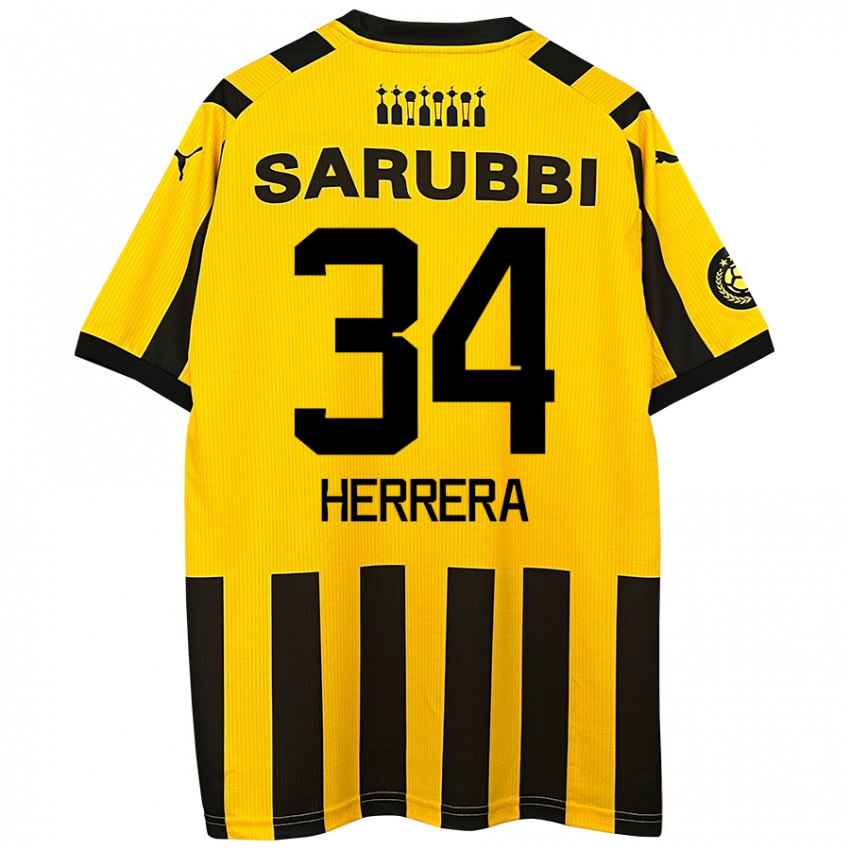 Criança Camisola Nahuel Herrera #34 Preto Amarelo Principal 2024/25 Camisa Brasil