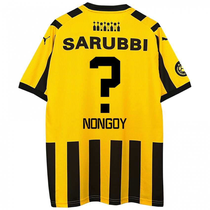 Criança Camisola Pablo Nongoy #0 Preto Amarelo Principal 2024/25 Camisa Brasil