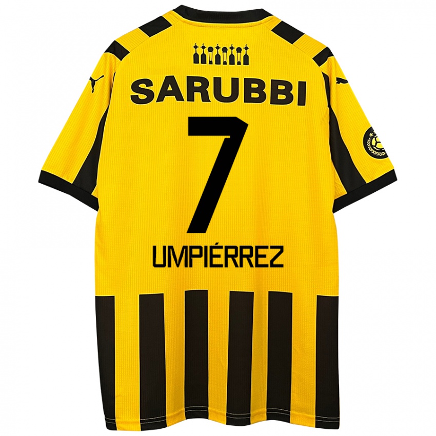 Criança Camisola Leandro Umpiérrez #7 Preto Amarelo Principal 2024/25 Camisa Brasil