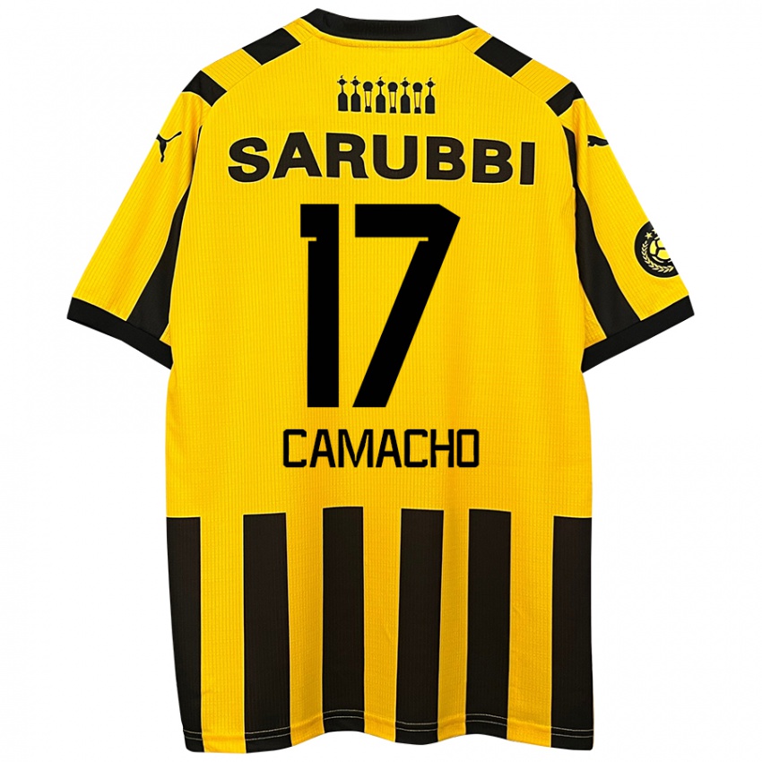 Criança Camisola Sebastián Camacho #17 Preto Amarelo Principal 2024/25 Camisa Brasil