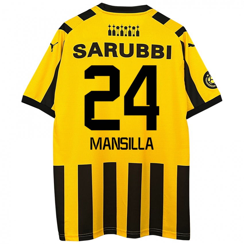 Criança Camisola Brian Mansilla #24 Preto Amarelo Principal 2024/25 Camisa Brasil