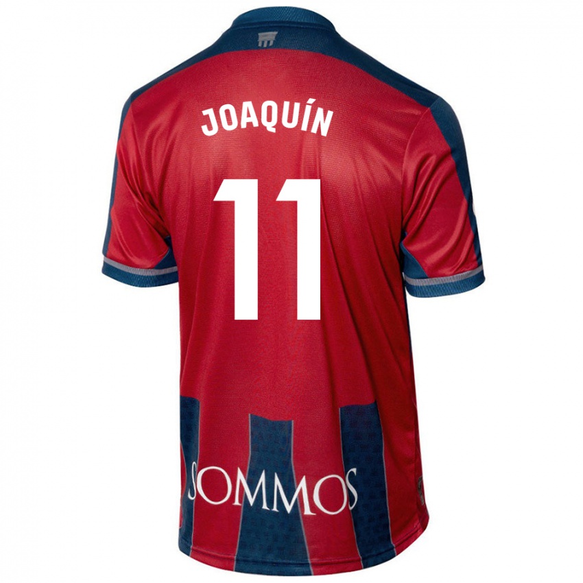 Criança Camisola Joaquin Munoz #11 Azul Vermelho Principal 2024/25 Camisa Brasil