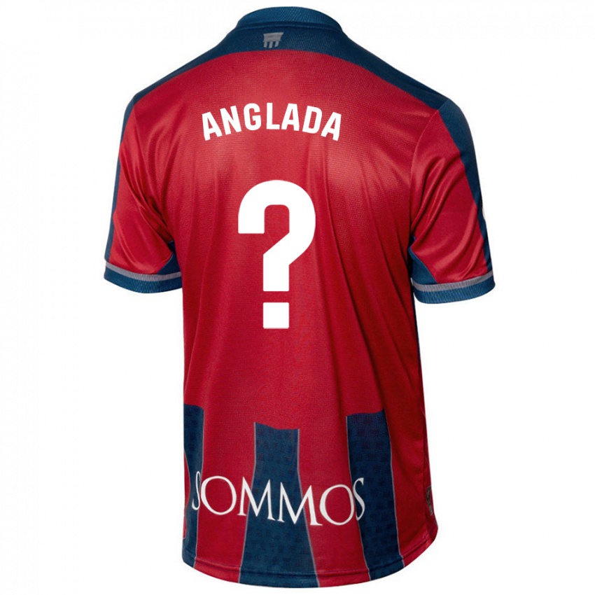 Criança Camisola Hugo Anglada #0 Azul Vermelho Principal 2024/25 Camisa Brasil