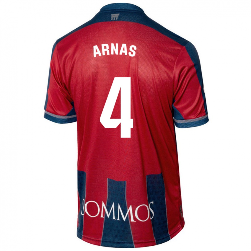 Criança Camisola Iris Arnas #4 Azul Vermelho Principal 2024/25 Camisa Brasil