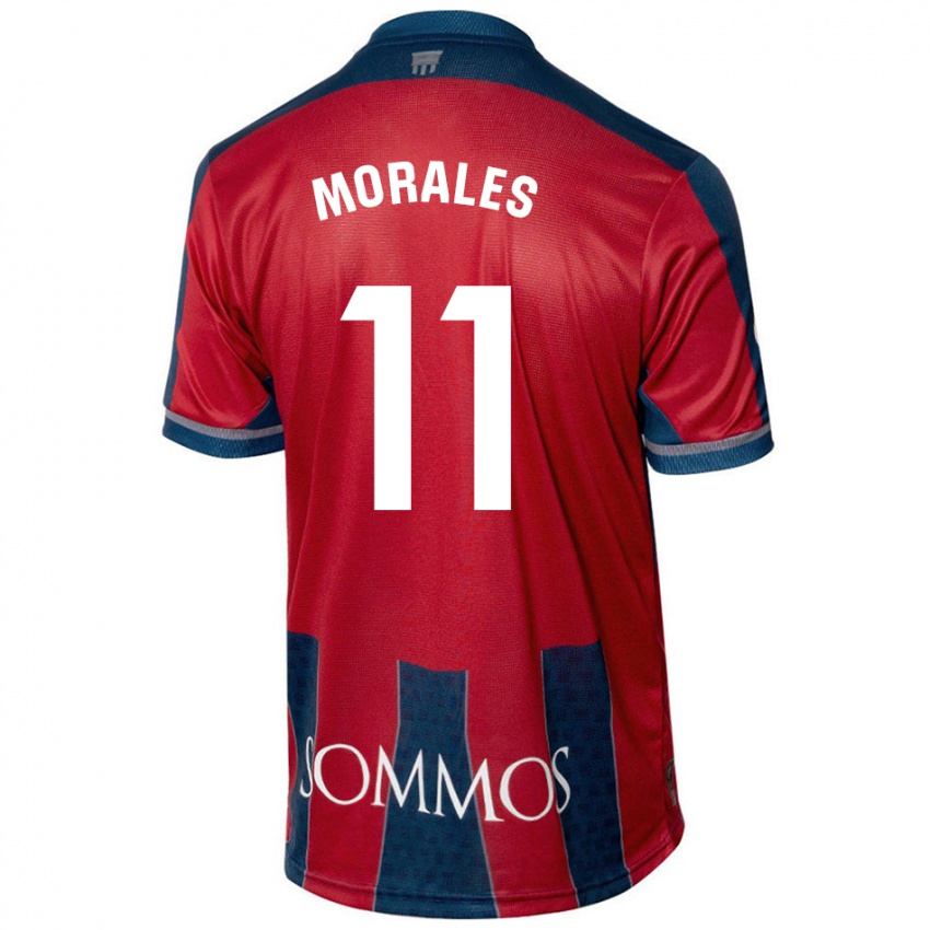 Criança Camisola Carolina Morales #11 Azul Vermelho Principal 2024/25 Camisa Brasil