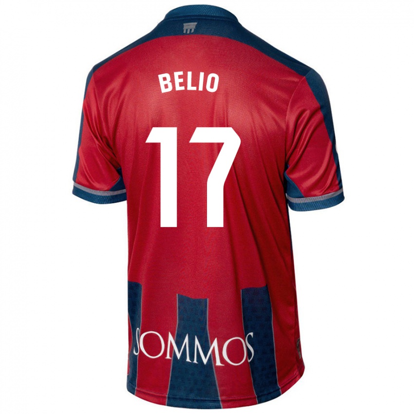 Criança Camisola Marta Belio #17 Azul Vermelho Principal 2024/25 Camisa Brasil