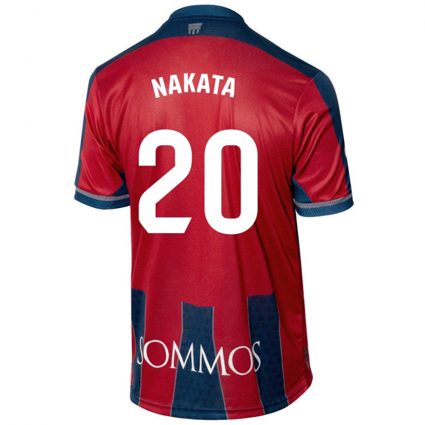 Criança Camisola Yuki Nakata #20 Azul Vermelho Principal 2024/25 Camisa Brasil