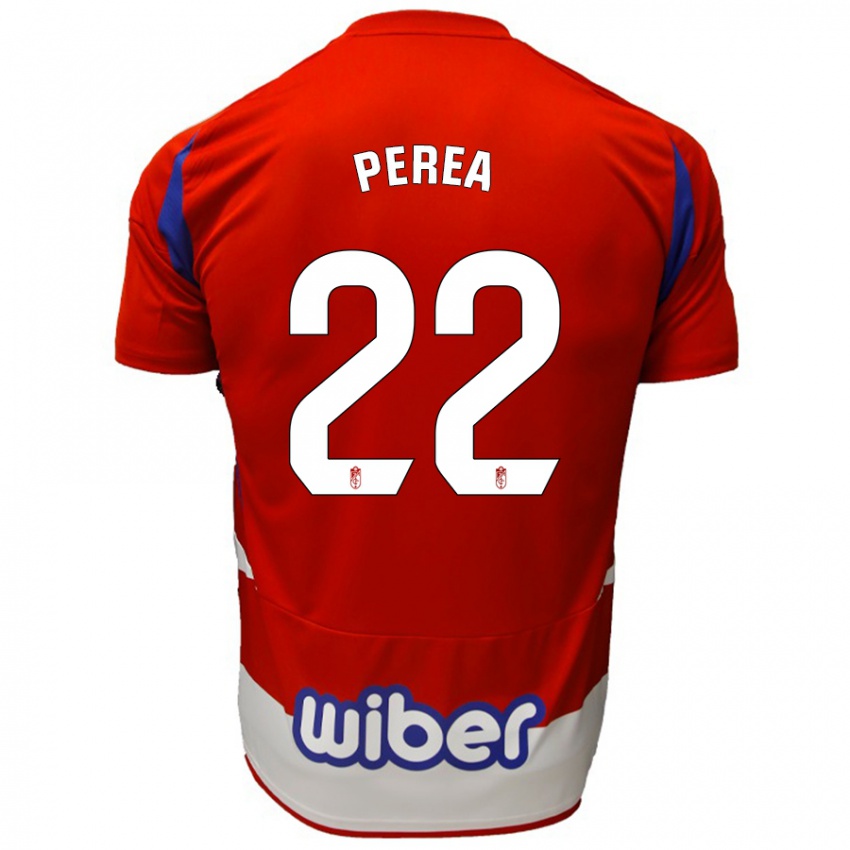 Criança Camisola Alberto Perea #22 Azul Vermelho Branco Principal 2024/25 Camisa Brasil