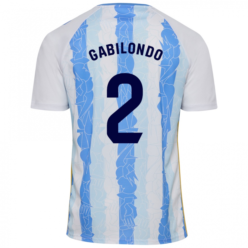 Criança Camisola Jokin Gabilondo #2 Azul Branco Principal 2024/25 Camisa Brasil