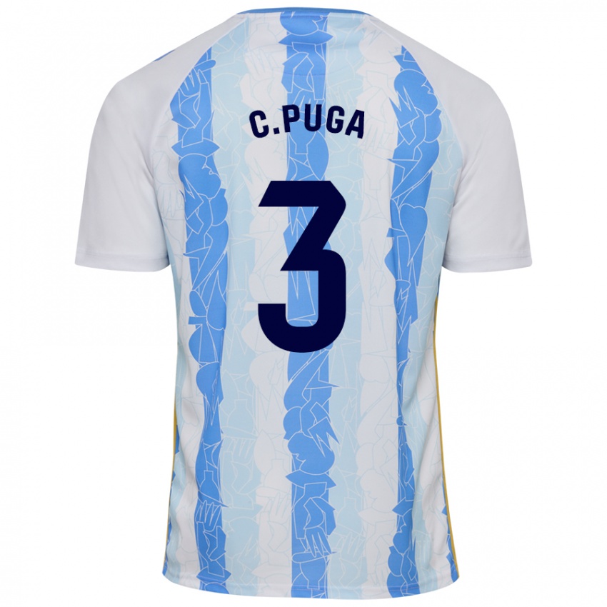 Criança Camisola Carlos Puga #3 Azul Branco Principal 2024/25 Camisa Brasil