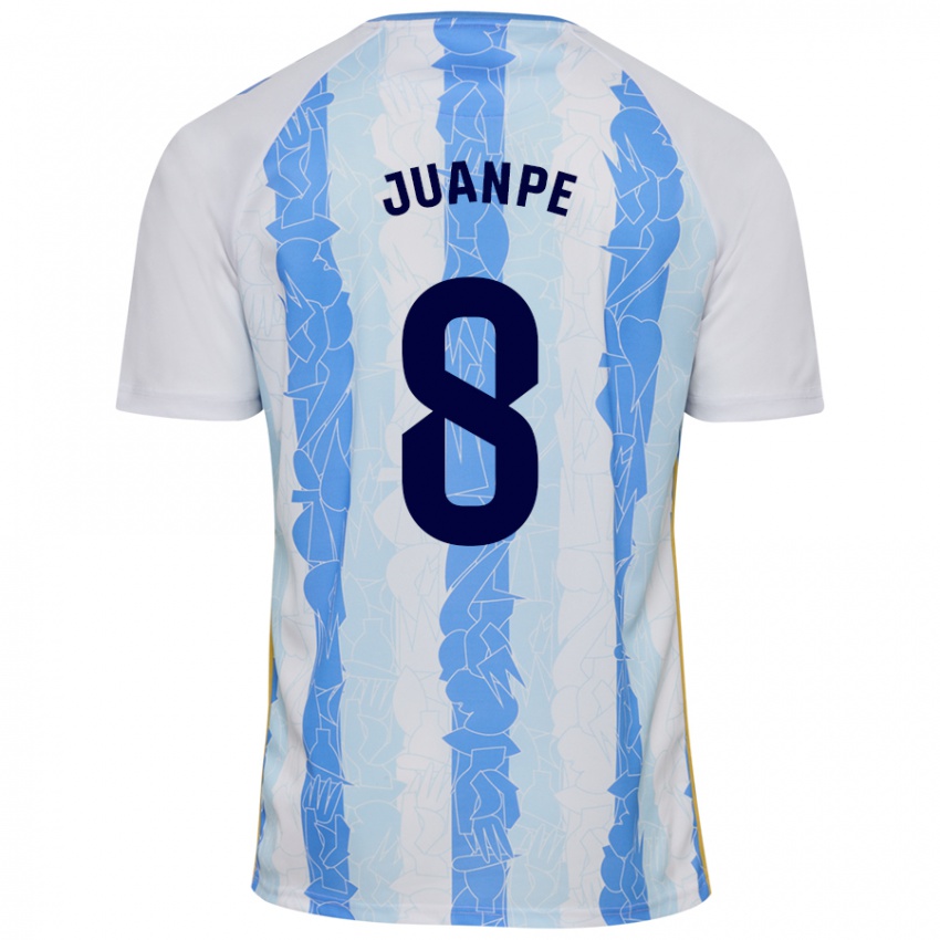 Criança Camisola Juanpe #8 Azul Branco Principal 2024/25 Camisa Brasil