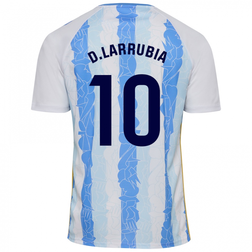 Criança Camisola David Larrubia #10 Azul Branco Principal 2024/25 Camisa Brasil