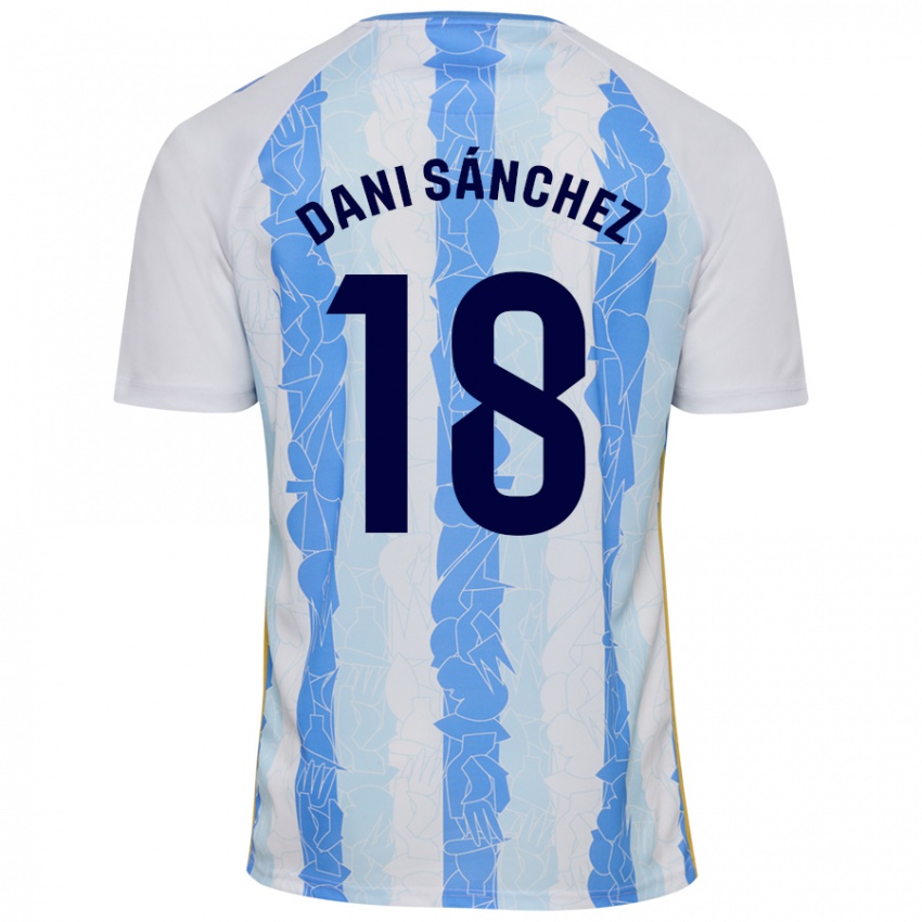 Criança Camisola Dani Sánchez #18 Azul Branco Principal 2024/25 Camisa Brasil