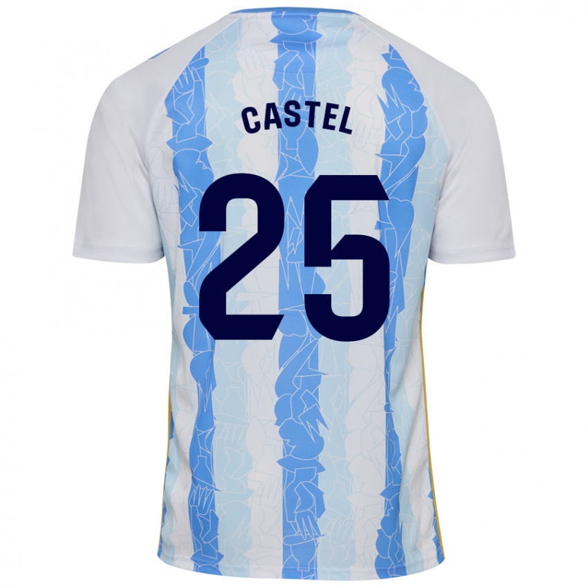 Criança Camisola Sergio Castel #25 Azul Branco Principal 2024/25 Camisa Brasil