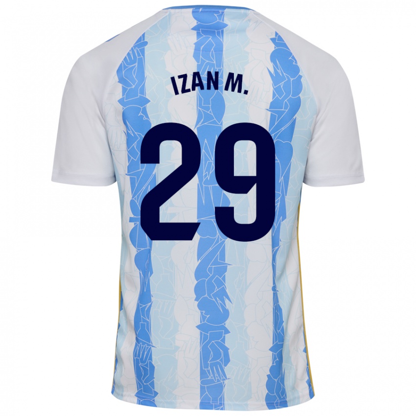 Criança Camisola Izan Merino #29 Azul Branco Principal 2024/25 Camisa Brasil