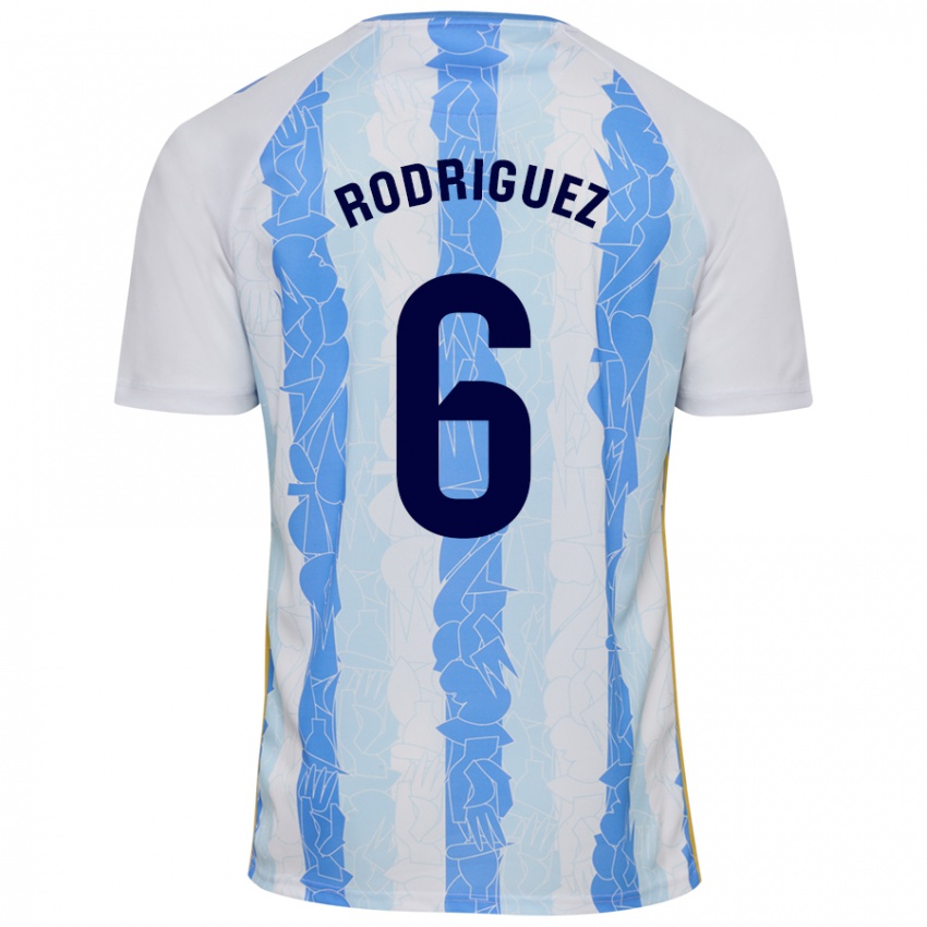 Criança Camisola Rafa Rodríguez #6 Azul Branco Principal 2024/25 Camisa Brasil