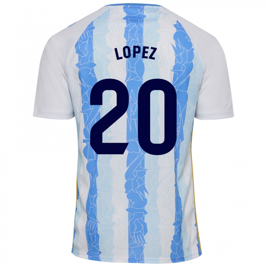 Criança Camisola Adri López #20 Azul Branco Principal 2024/25 Camisa Brasil