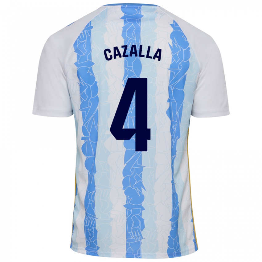 Criança Camisola Marta Cazalla #4 Azul Branco Principal 2024/25 Camisa Brasil