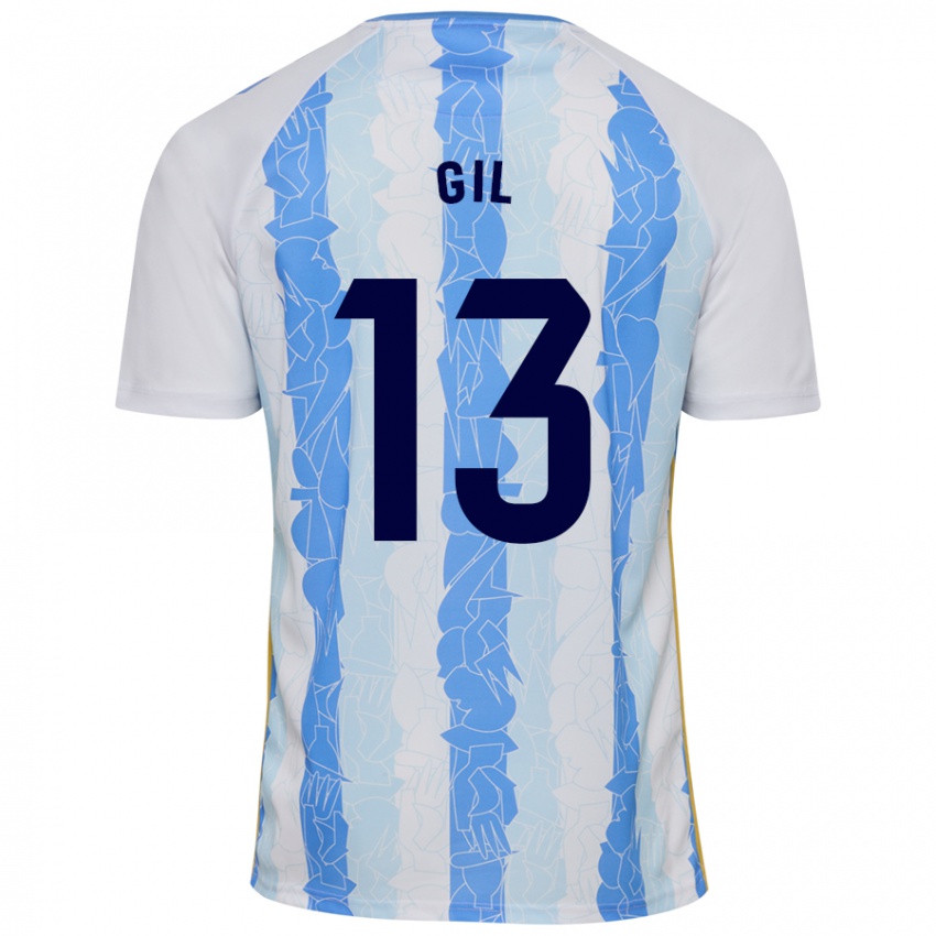 Criança Camisola Noelia Gil #13 Azul Branco Principal 2024/25 Camisa Brasil