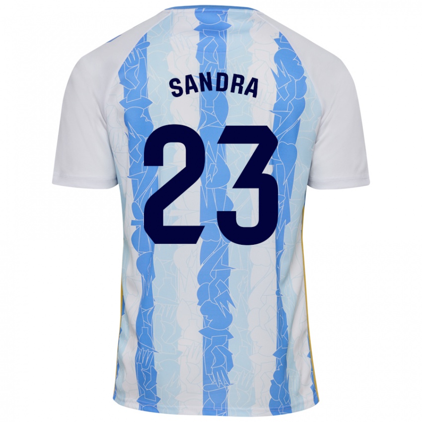 Criança Camisola Sandra #23 Azul Branco Principal 2024/25 Camisa Brasil