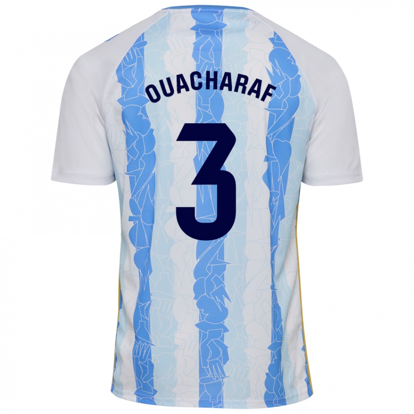 Criança Camisola Bilal Ouacharaf #3 Azul Branco Principal 2024/25 Camisa Brasil