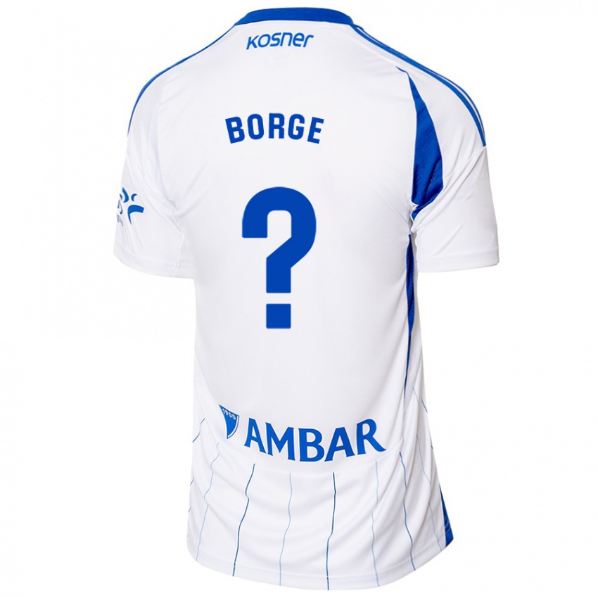 Criança Camisola Andrés Borge #0 Vermelho Branco Principal 2024/25 Camisa Brasil