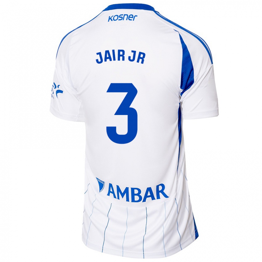 Criança Camisola Jair Amador #3 Vermelho Branco Principal 2024/25 Camisa Brasil