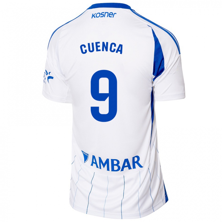 Criança Camisola Marcos Cuenca #9 Vermelho Branco Principal 2024/25 Camisa Brasil