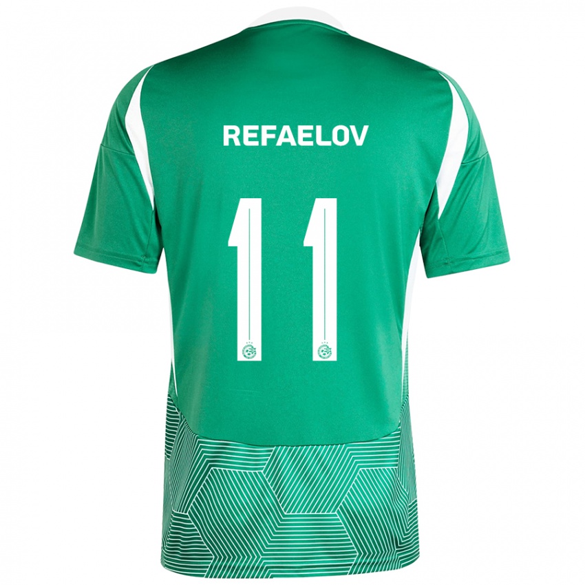 Criança Camisola Lior Refaelov #11 Branco Verde Principal 2024/25 Camisa Brasil