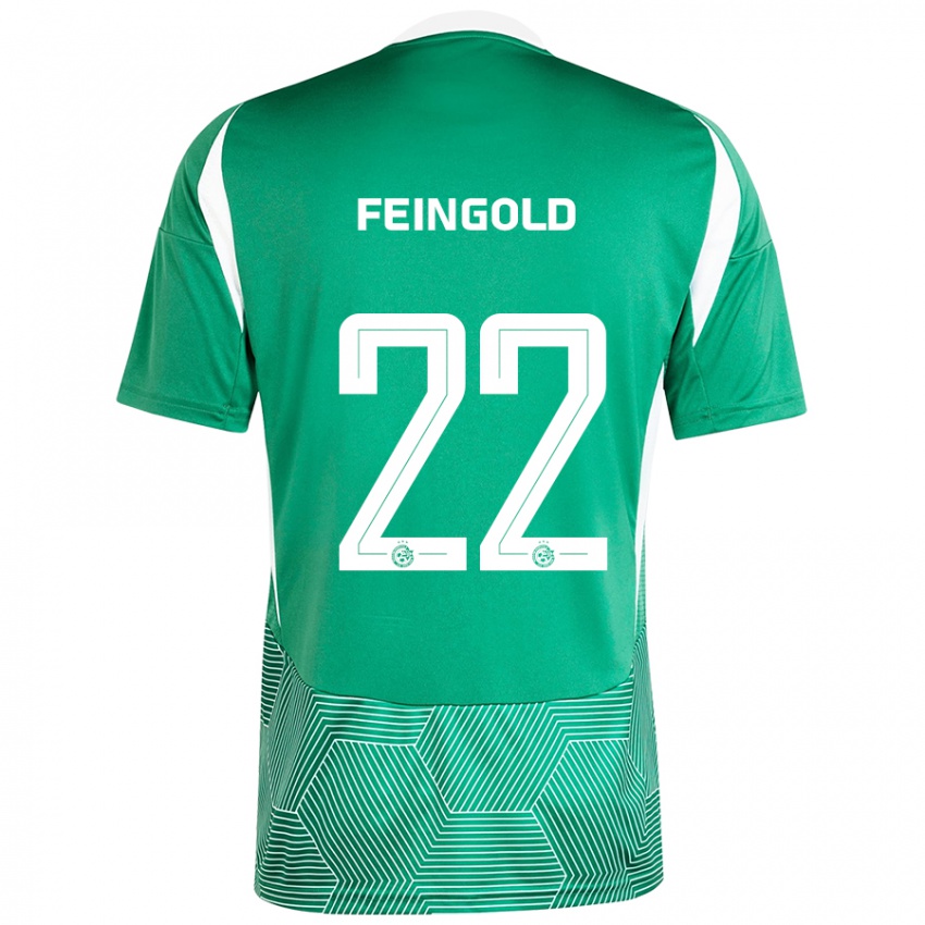 Criança Camisola Ilay Feingold #22 Branco Verde Principal 2024/25 Camisa Brasil