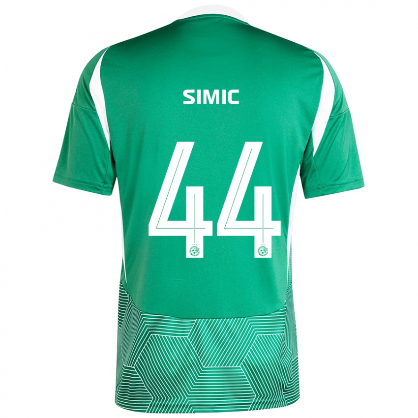 Criança Camisola Lorenco Simic #44 Branco Verde Principal 2024/25 Camisa Brasil