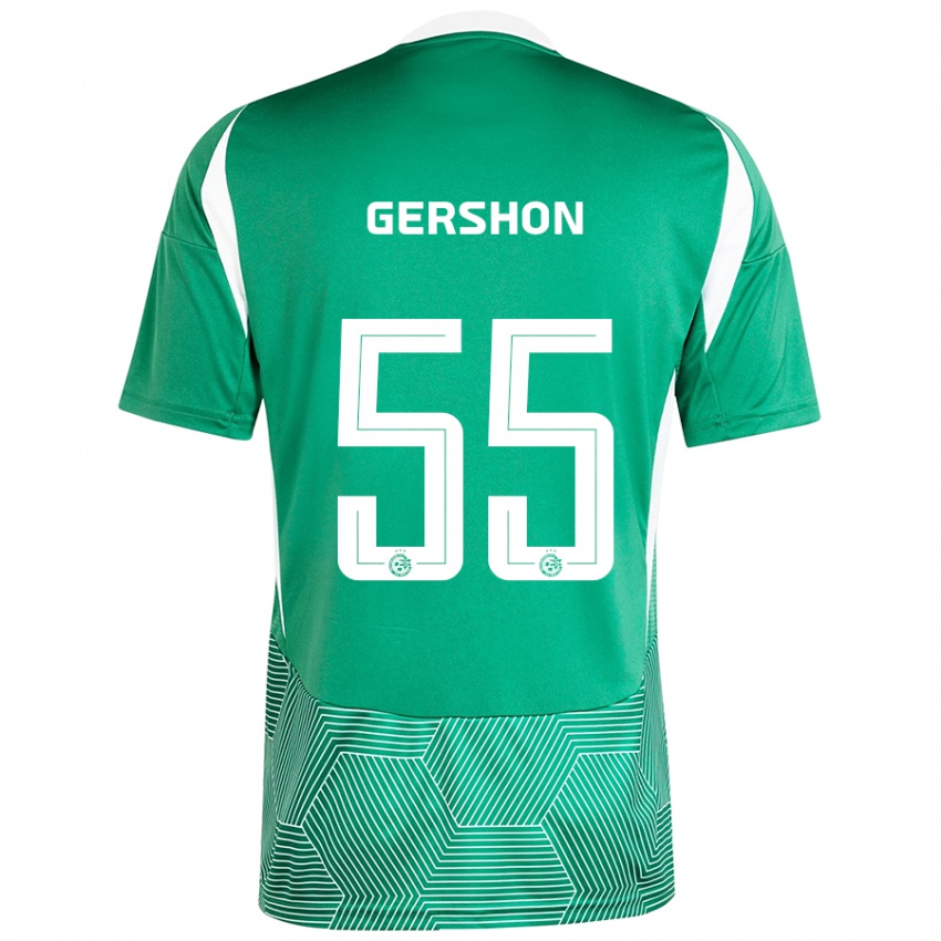 Criança Camisola Rami Gershon #55 Branco Verde Principal 2024/25 Camisa Brasil