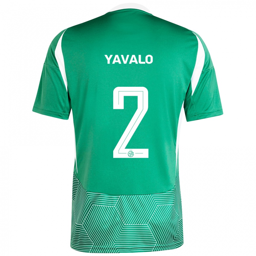 Criança Camisola Gatachao Yavalo #2 Branco Verde Principal 2024/25 Camisa Brasil