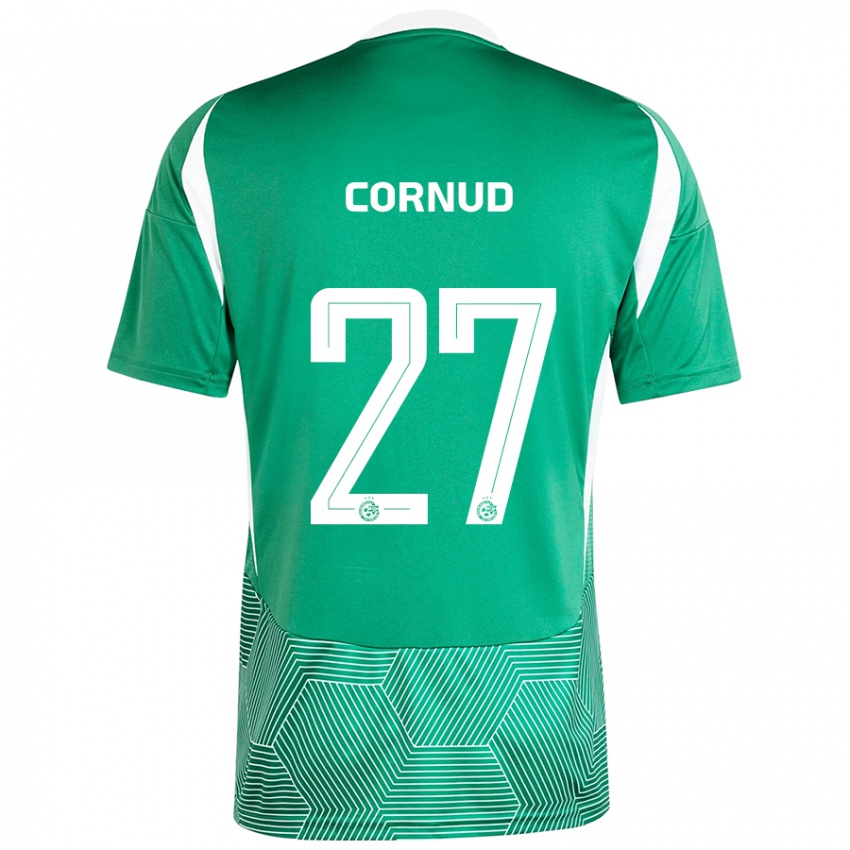 Criança Camisola Pierre Cornud #27 Branco Verde Principal 2024/25 Camisa Brasil