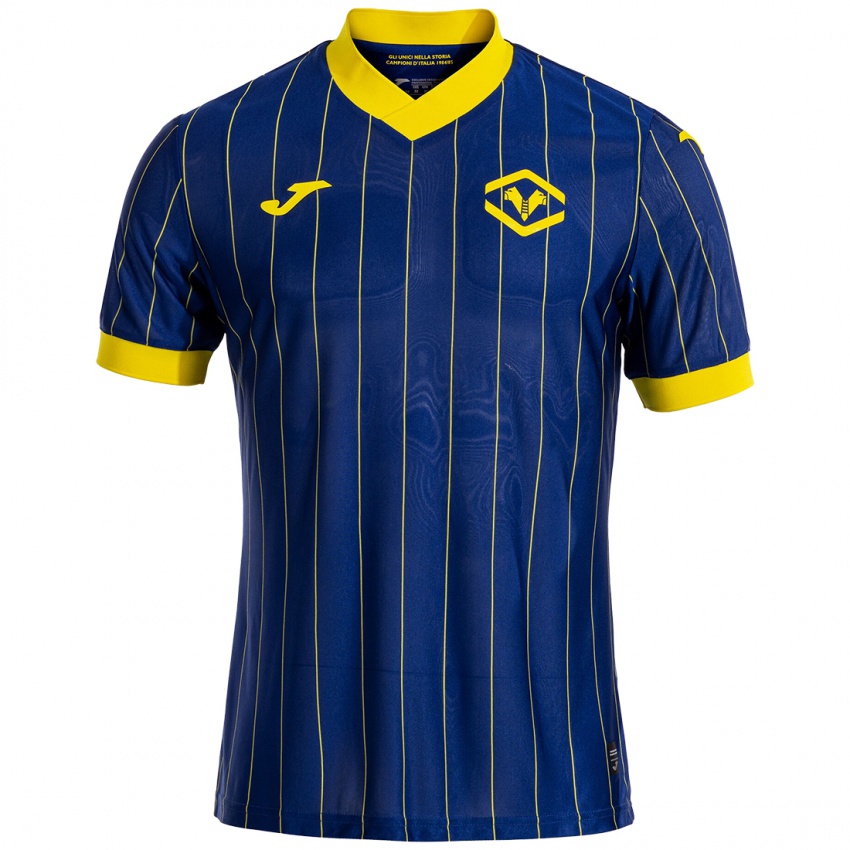 Criança Camisola Christian Cusini #0 Azul Amarelo Principal 2024/25 Camisa Brasil