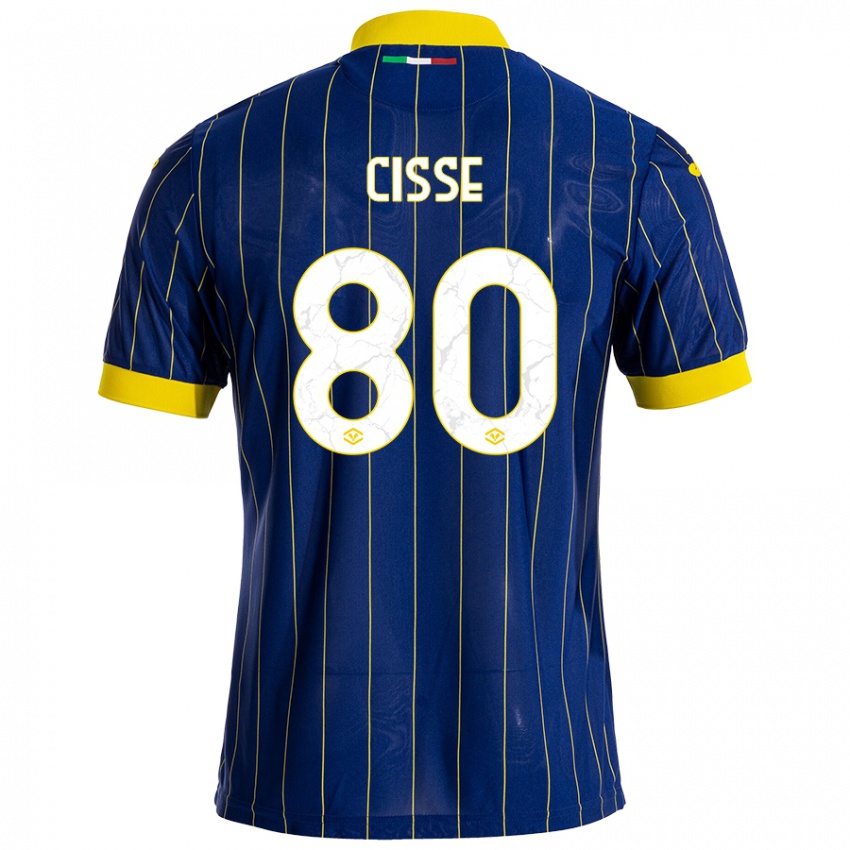 Criança Camisola Alphadjo Cissè #80 Azul Amarelo Principal 2024/25 Camisa Brasil