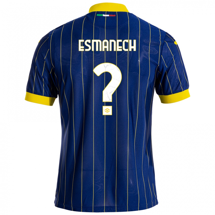 Criança Camisola Inigo Esmanech #0 Azul Amarelo Principal 2024/25 Camisa Brasil