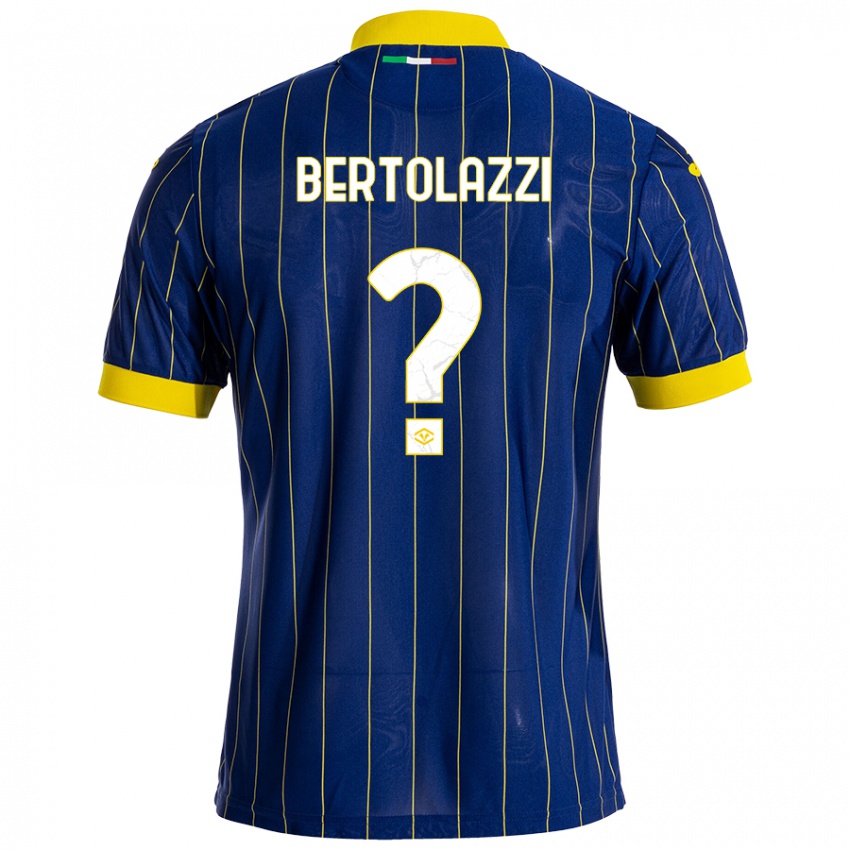 Criança Camisola Giovanni Bertolazzi #0 Azul Amarelo Principal 2024/25 Camisa Brasil