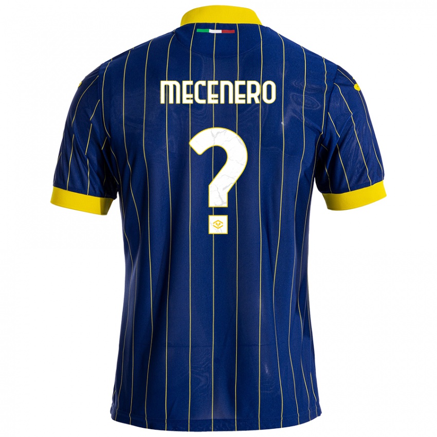 Criança Camisola Giovanni Mecenero #0 Azul Amarelo Principal 2024/25 Camisa Brasil