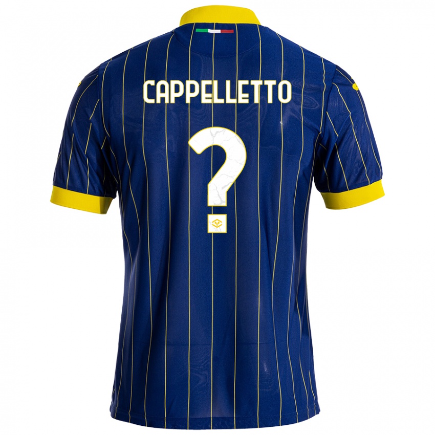 Criança Camisola Bryan Cappelletto #0 Azul Amarelo Principal 2024/25 Camisa Brasil