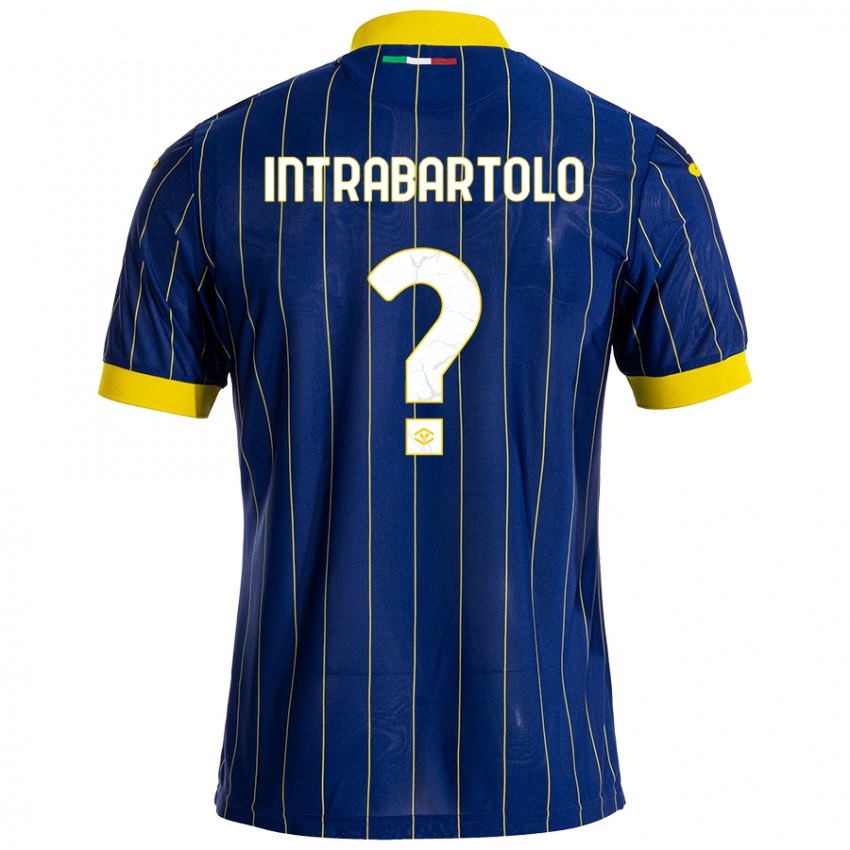 Criança Camisola Denis Intrabartolo #0 Azul Amarelo Principal 2024/25 Camisa Brasil