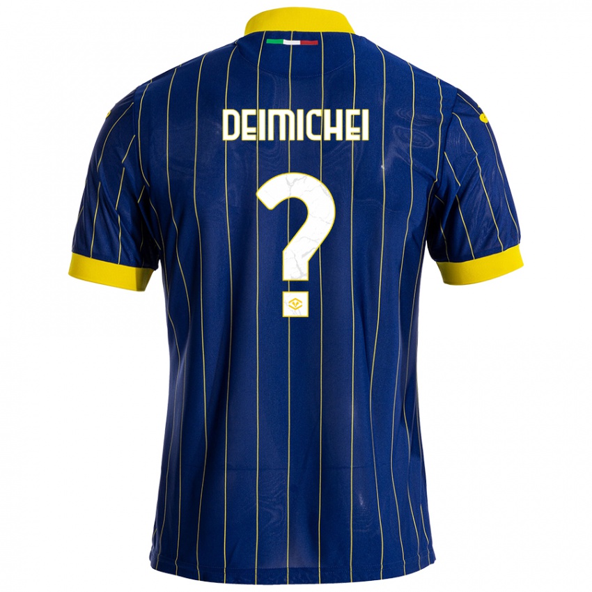 Criança Camisola Raffaele Deimichei #0 Azul Amarelo Principal 2024/25 Camisa Brasil