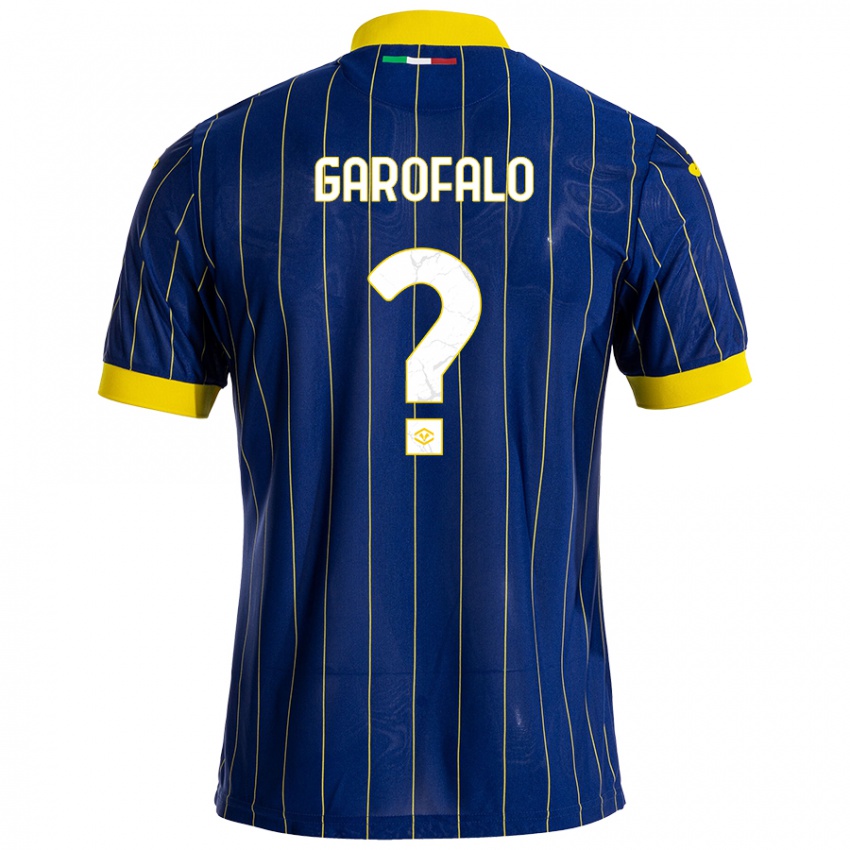 Criança Camisola Lorenzo Garofalo #0 Azul Amarelo Principal 2024/25 Camisa Brasil