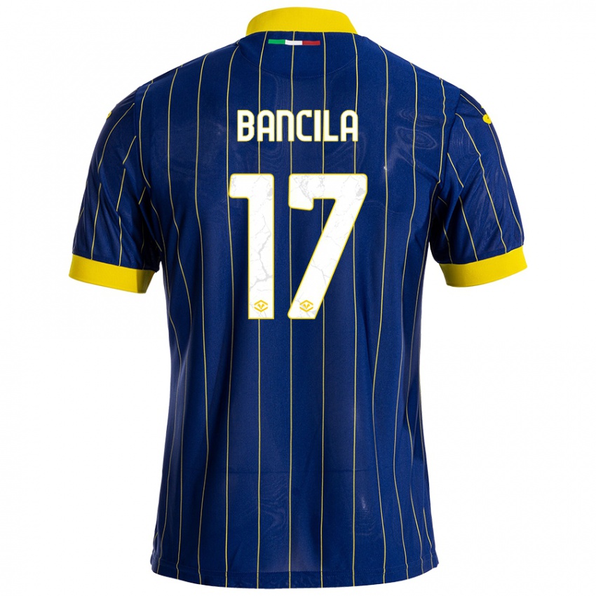 Criança Camisola Darius Bancila #17 Azul Amarelo Principal 2024/25 Camisa Brasil