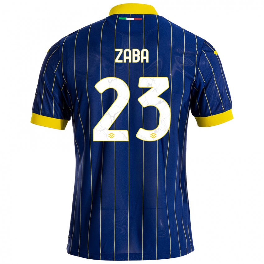 Criança Camisola Nelson Zaba #23 Azul Amarelo Principal 2024/25 Camisa Brasil