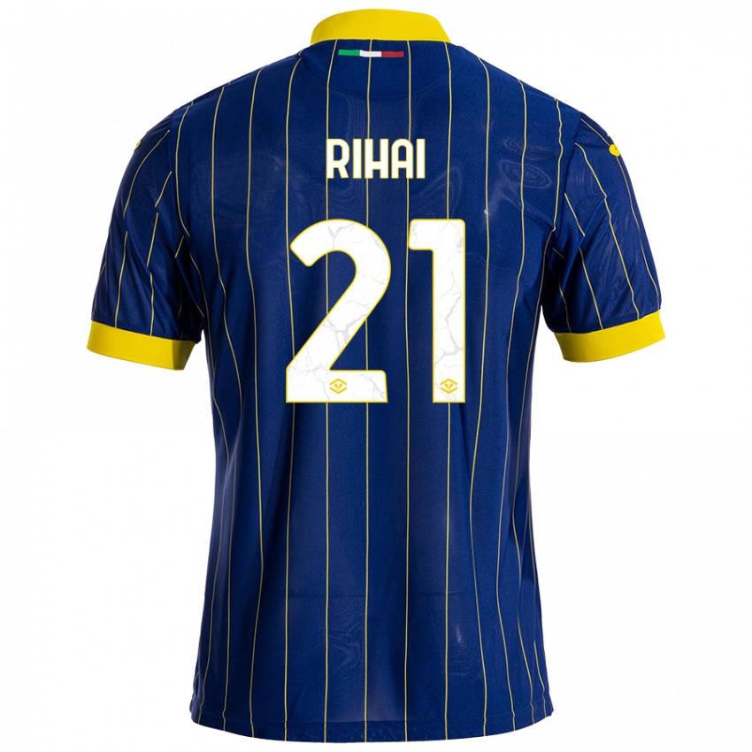 Criança Camisola Aiman Rihai #21 Azul Amarelo Principal 2024/25 Camisa Brasil