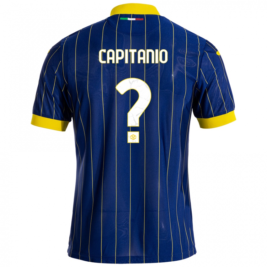 Criança Camisola Alex Capitanio #0 Azul Amarelo Principal 2024/25 Camisa Brasil