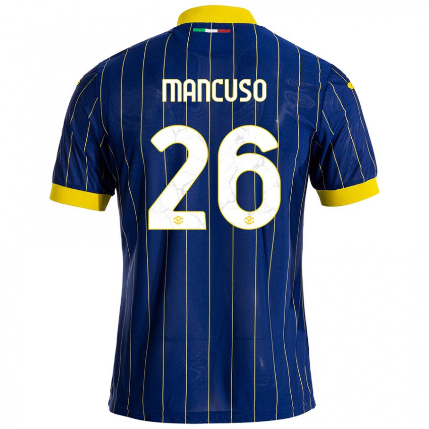 Criança Camisola Giulia Mancuso #26 Azul Amarelo Principal 2024/25 Camisa Brasil