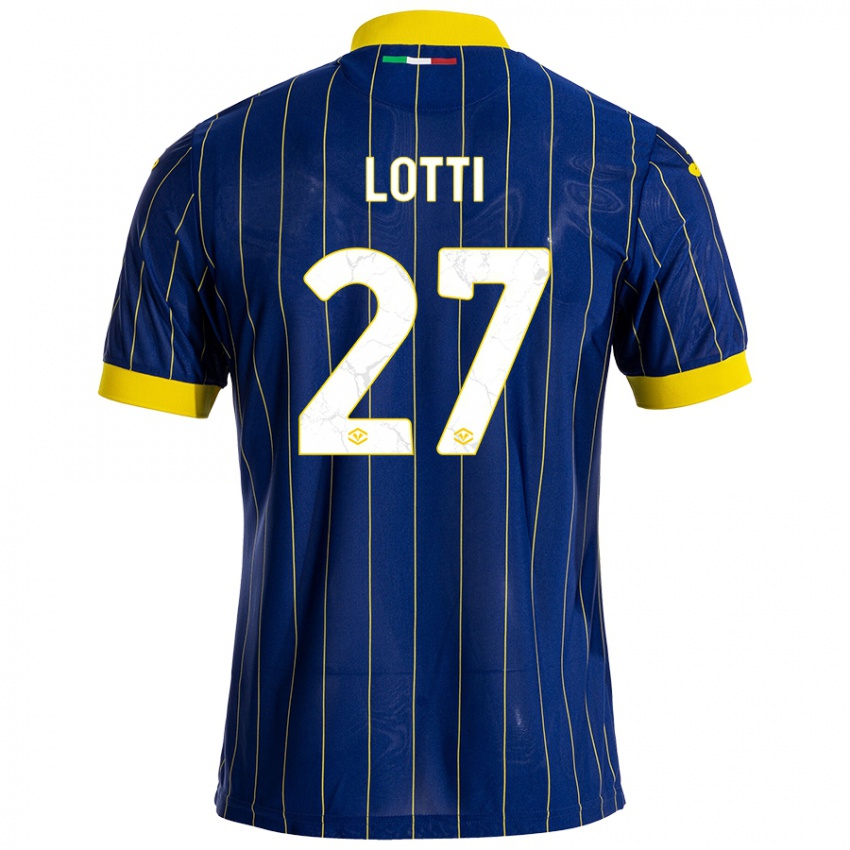 Criança Camisola Irene Lotti #27 Azul Amarelo Principal 2024/25 Camisa Brasil